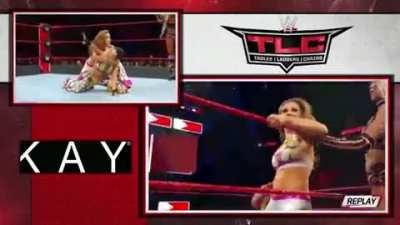 Mickie knocks out Bayley