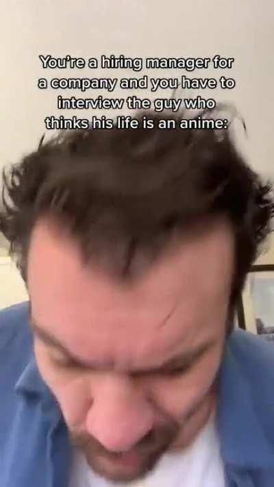 Drake the type of weeb to act like this at an interview 