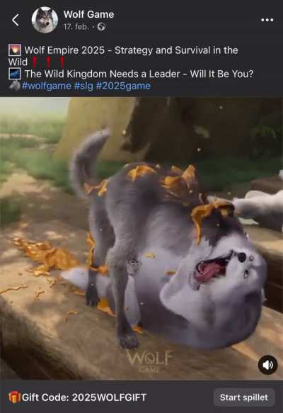 For all ya wolf game lovers