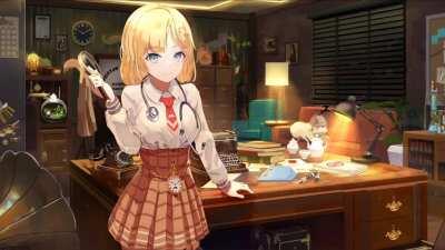 I made Amelia Watson Live Wallpaper that wink to you every 5 seconds