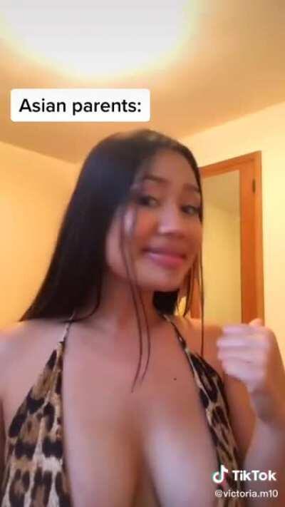More busty Asian TikTokThots