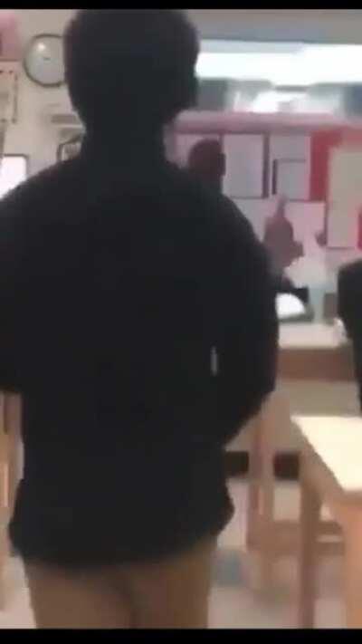 Nigga told me he was gonna shoot up the school and I’m his first victim