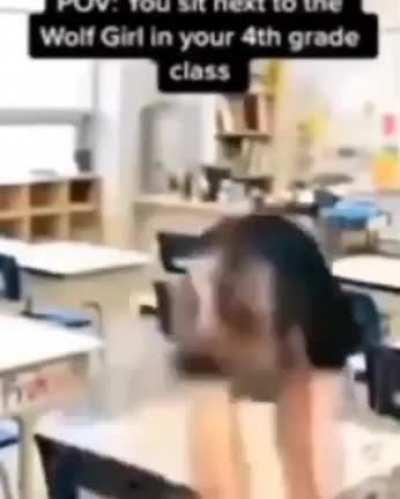 The wolf girl next to you