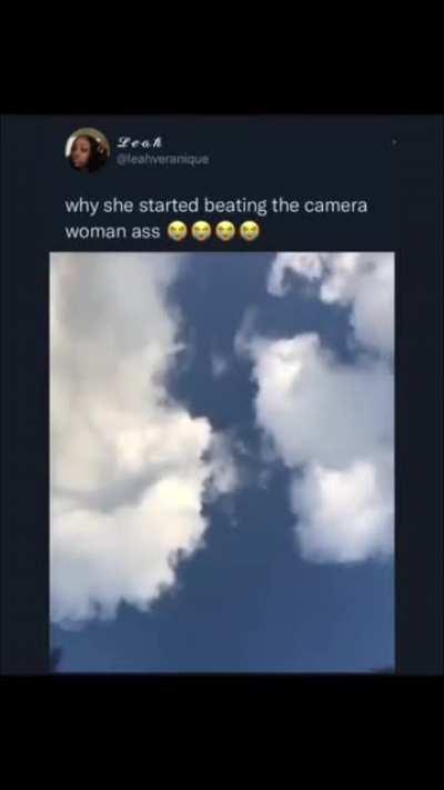 i never seen the camera person get hit