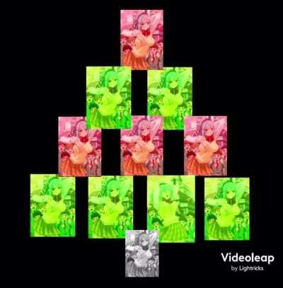 Kurumu Christmas boob shake