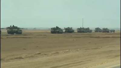 Dozens of tanks gather near Re'im
