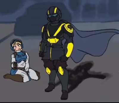 Standing at attention