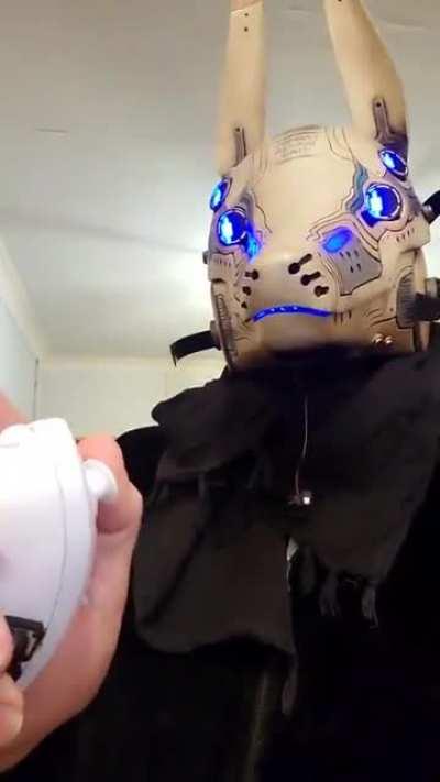 This incredibly detailed cosplay head capable of around 14 different expressions (according to the creator)