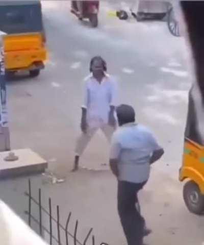 just two guys enjoying the moment