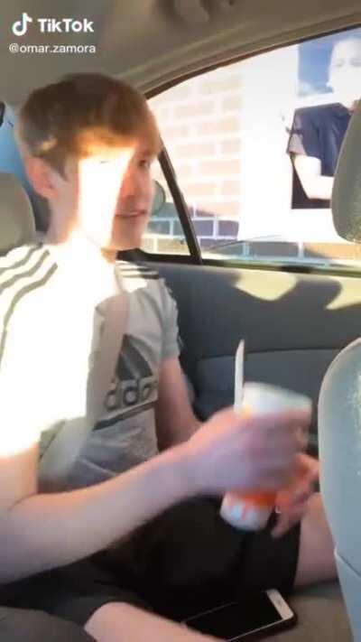 The way he sunk into his seat