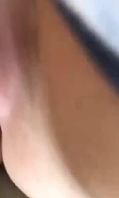 Bf fingering her wet juicy pussy