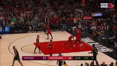 [Highlight] Five years ago, the 7 foot Bosnian Jusuf Nurkić dared to meet a 33 year old LeBron at the rim