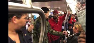 Fight on NYC 2 train