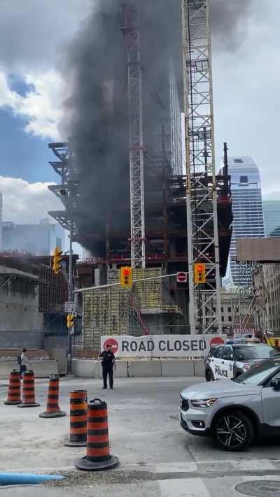 Fire at the new CIBC building (construction)