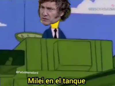 Los Simpsons predijeron a Milei en el tanque 😂