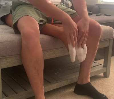 Hot 22 y/o College Girl Lets Me Take off Her Sweaty AirForce1s After a Long Day and test how Ticklish she is 🤤