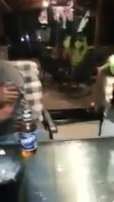 Drunk Aussies Playing With Taser