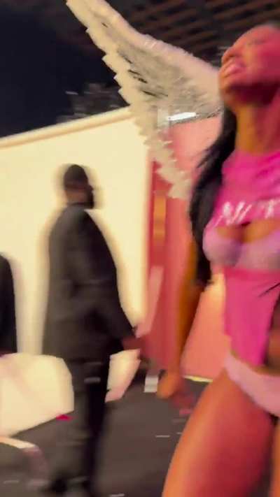 Angel modeling for Victoria Secret | 10/15/2025 via TikTok