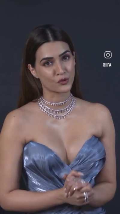 Kriti senon in silver colour dress