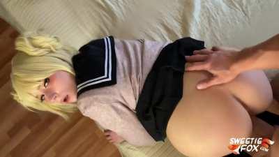 Toga Himiko from League of Villains cosplayer calls for hard cock