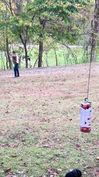 Traditional archery Can target.