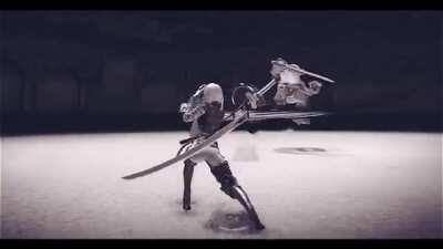 A2 in Nier outfit...credit: sunhilegend(twitter)