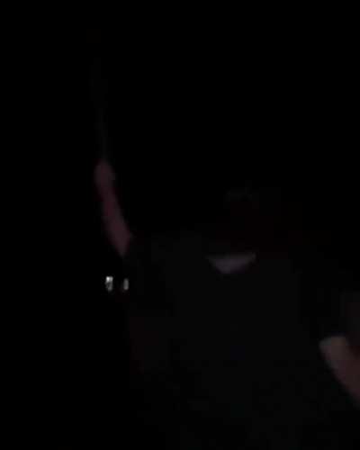 WCGW holding a metal in a thunder storm