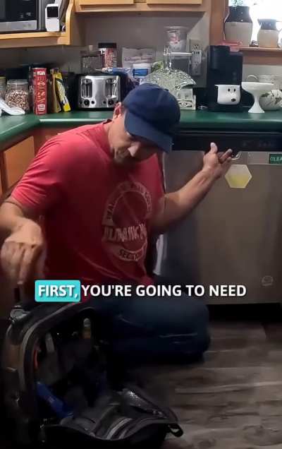 How to turn a dishwasher into an ac in a pinch