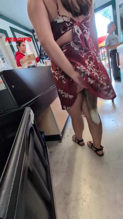 Quick grocery flash of my tail