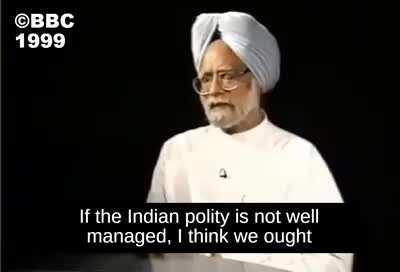 This short video i found of an old MMS Interview with Karan Thapar