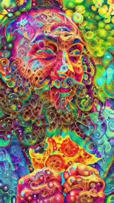 Eating a sandwich on shrooms