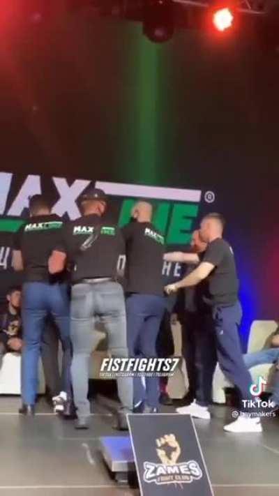 Knocking out your unsuspecting opponent at the weigh ins