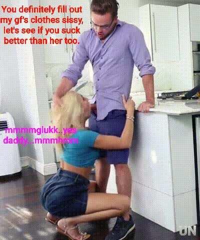 If you fill out her clothes, he'll fill out your throat..