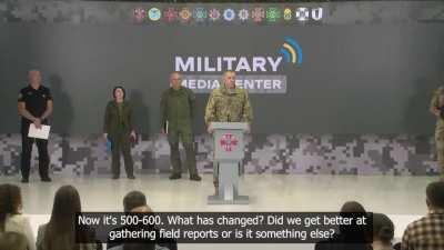 Short clip from todays briefing by Ministry of Defense