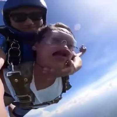 Прыжок с инструктором...