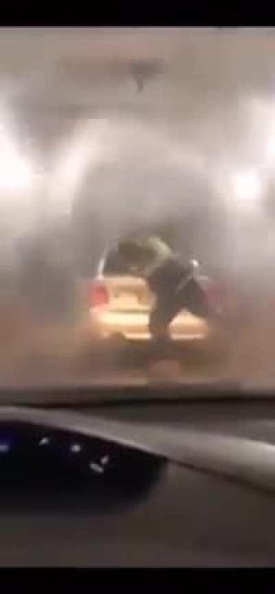 Me, with Raid after I saw like two ants