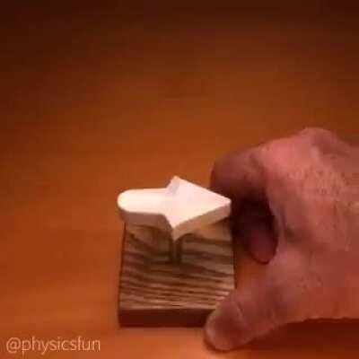 This arrow created by the Japanese sculptor and mathematician Kokichi Sugihara cannot point left!! It is 3D printed with a bunch of special curves which apparently our brains can't register