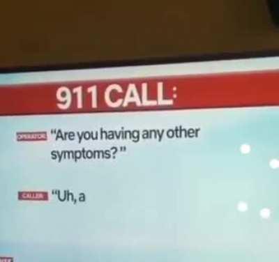 He's splitting into 2 people,.! What is this behavior 911