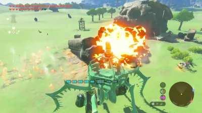 My take on making a guardian from botw in totk using 6 colgera jaws and trauma from botw