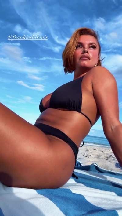 While at the beach , from IG story 9/3/2025