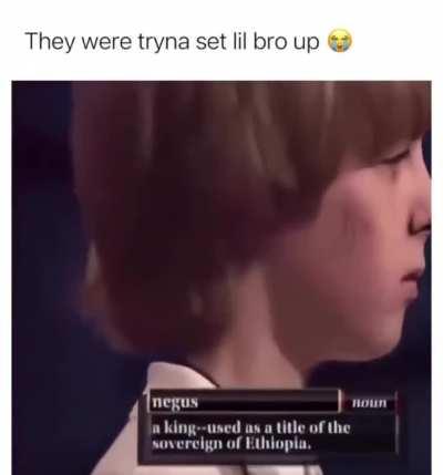 His life was flashing before his eyes 😭