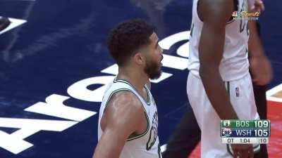 [Highlight] Tatum gets called for a foul on a clean block on Harrell in the clutch