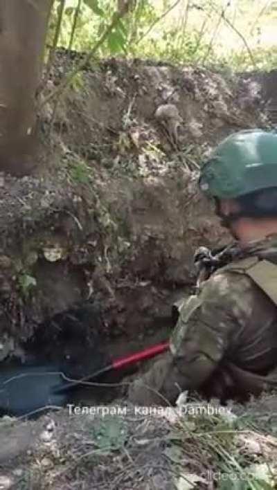 Polish volunteer tired of digging trenches asked to be buried alive, I though about translating it but it would be mostly a different variations of 