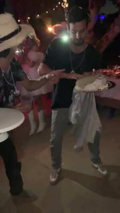 HMC while I sing happy birthday to my daughter with the cake I spent four hours baking.