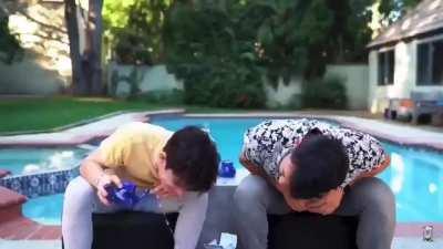 mark and eef having a hard knock life