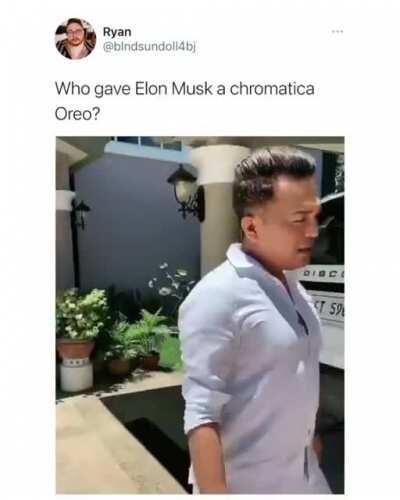 Elon Musk ate the Chromatica Oreo.