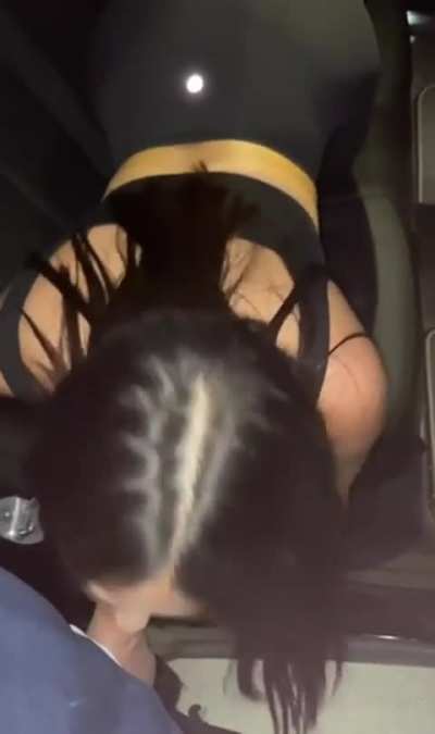 thanking her Uber driver