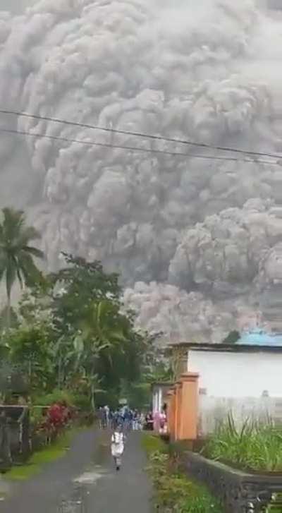 Mount Semeru Volcano in Indonesia