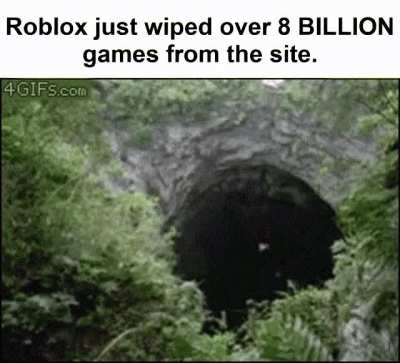 This is genuinely the largest digital media wipe in history, and it won't be topped until either Roblox itself or archive.org collapse.