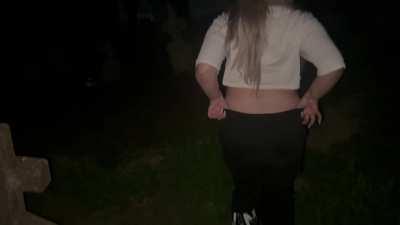 Midnight farts in graveyard